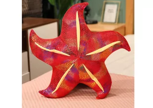 Maskotka Pluszowa Rozgwiazda Czerwona Poduszka 45 cm - Maskotki i pluszaki - miniaturka - grafika 1