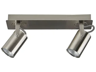 Lampa Sufitowa Metalowa Srebrna Klip! - Lampy sufitowe - miniaturka - grafika 1