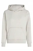Bluzy damskie - CALVIN KLEIN SZARA DAMSKA BLUZA Z KAPTUREM Z SUBTELNYM LOGO S XQA - miniaturka - grafika 1