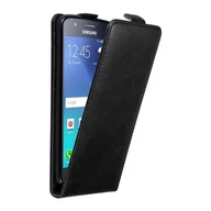 Etui i futerały do telefonów - Pokrowiec Do Samsung Galaxy J5 2015 w Etui CZARNA NOC Flip Case Cover Obudowa Ochronny Cadorabo - miniaturka - grafika 1
