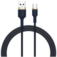 Pozostałe akcesoria do telefonów - Kabel GoGEN USB-A / USB-C, 1m, opletený (USBAC100MM07) Niebieski - miniaturka - grafika 1