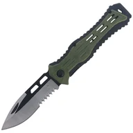 Noże - Nóż składany Herbertz Solingen Green / Black Polimer, Satin / Black Blade (589013) - miniaturka - grafika 1
