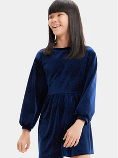 Desigual Sukienka wieczorowa 23WGVK16 Niebieski Regular Fit - Sukienki i spódniczki dla dziewczynek - miniaturka - grafika 1