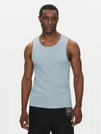Koszulki męskie - HUGO Tank top Dapota 50542089 Niebieski Slim Fit - miniaturka - grafika 1