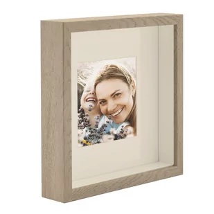 Ramka Na Zdjęcie 3D Głęboka Box Przestrzenna 23X23 Cm Kwadratowa Dąb Sonoma Truflowy - Ramki na zdjęcia - miniaturka - grafika 1