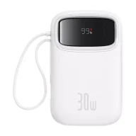 Powerbanki - Powerbank Baseus QPow 2 10000mAh 30W Biały - miniaturka - grafika 1