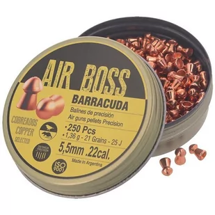 Apolo - Śrut do wiatrówki Air Boss Barracuda Copper - 5.52 mm - 250 szt - E30001-2.G2 - Amunicja do wiatrówek - miniaturka - grafika 1