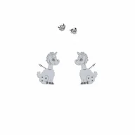 Biżuteria dla dzieci - Srebrne Kolczyki Cutie Lama - miniaturka - grafika 1