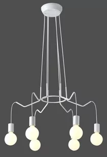 Candellux BASSO LAMPA WISZĄCA 6X40W E27 BIAŁY MATOWY - Lampy sufitowe - miniaturka - grafika 1