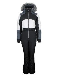 Peak Mountain Kombinezon narciarski "Arctico" w kolorze czarno-biało-szarym - Spodnie narciarskie - miniaturka - grafika 1