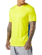 Koszulki męskie - uhlsport uhlsport Męska koszulka podstawowa Ka żółty limonkowy żółty/lazurowy błękit XXL 100334109 - miniaturka - grafika 1