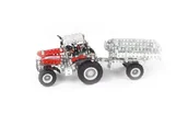 Modele do sklejania - TRONICO 09540 - Traktor MASSEY FERGUSON MF-7600 z przyczepą - miniaturka - grafika 1