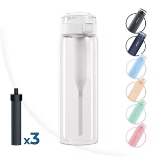 Bidon Butelka Filtrująca Na Wodę Ze Szkła 3X Filtr - Butelki filtrujące Bidon Butelka Filtrująca Na Wodę Ze Szkła 3X Filtr - Butelki filtrujące - miniaturka - grafika 1