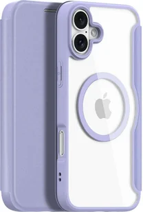 Etui na telefon komórkowy Apple iPhone 16, Dux Ducis Skin X Pro Magnetic, fioletowe i przezroczyste - Etui i futerały do telefonów - miniaturka - grafika 1