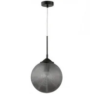 Lampy sufitowe - Luces Exclusivas LAMPA wisząca ARJONA LE41877 Luces Exclusivas modernistyczna OPRAWA szklany zwis przydymiony czarny - miniaturka - grafika 1