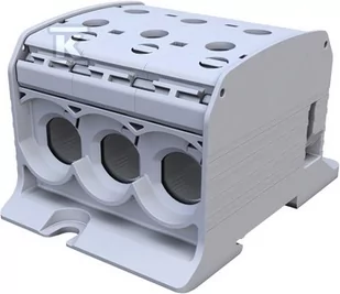 Simet Złączka szynowa gwintowa Al/Cu STB 95-3 (87560) SIMBLOCK szary 81103002 - Kostki, złączki, wtyczki - miniaturka - grafika 1