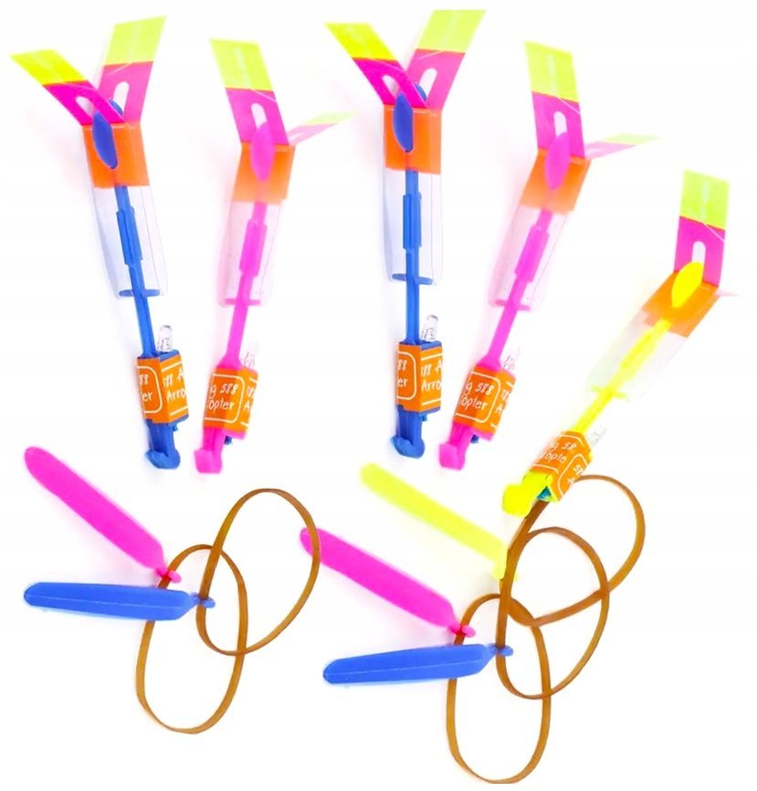 Zabawka lotka LATAJĄCA parasolka LED PROCA WIATRACZEK RAKIETA AWATAR