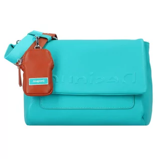 Torebki damskie - Desigual Torba na ramię 25 cm turquoise 22SAXP31-5013 - grafika 1