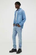 Spodnie męskie - G-Star Raw jeansy męskie kolor niebieski - miniaturka - grafika 1