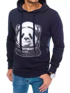 Bluzy męskie - Bluza męska ciemnoniebieska Dstreet BX5131-XL - miniaturka - grafika 1