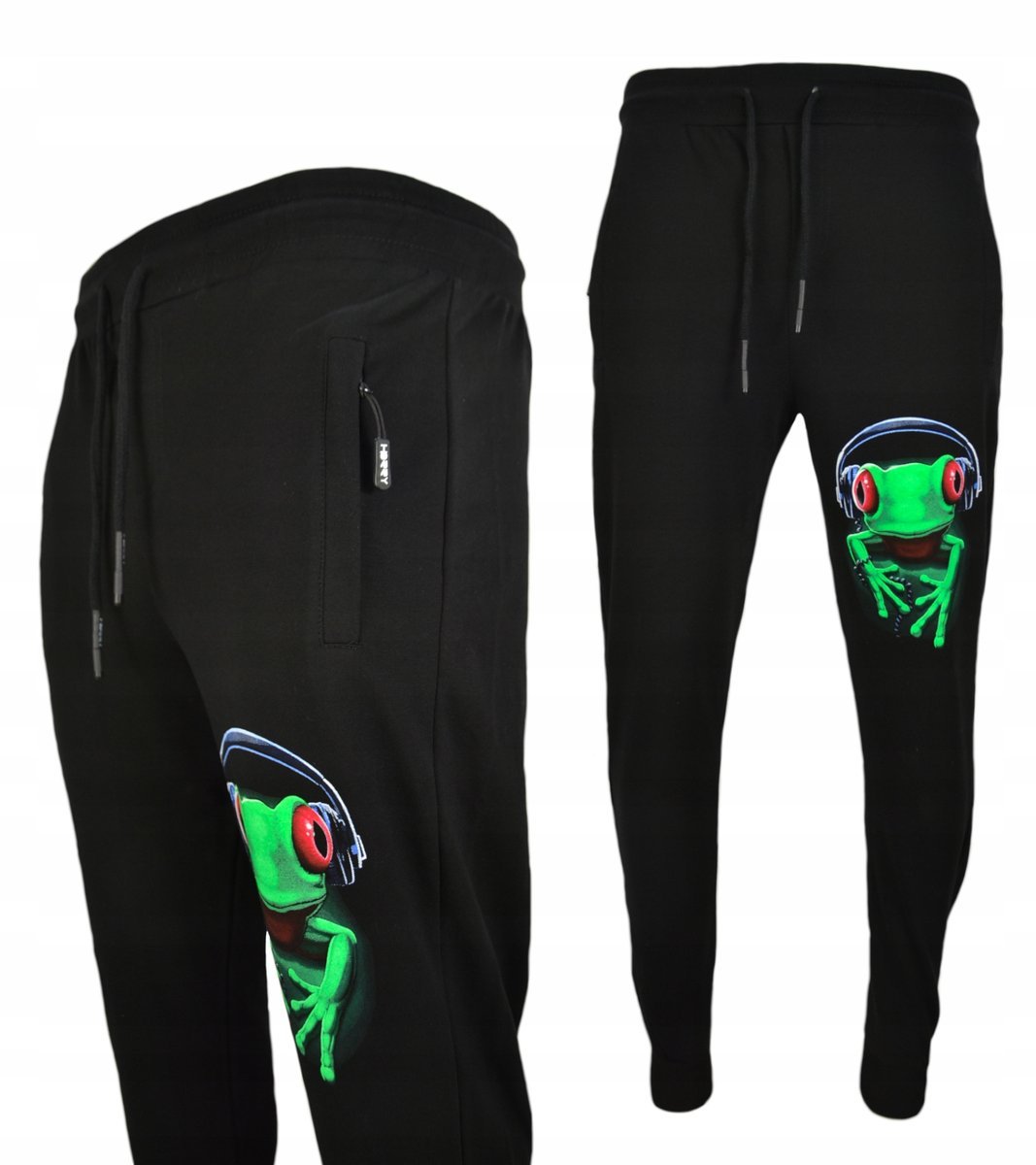 Spodnie dresowe świecące w ciemności DJ ŻABA r.M