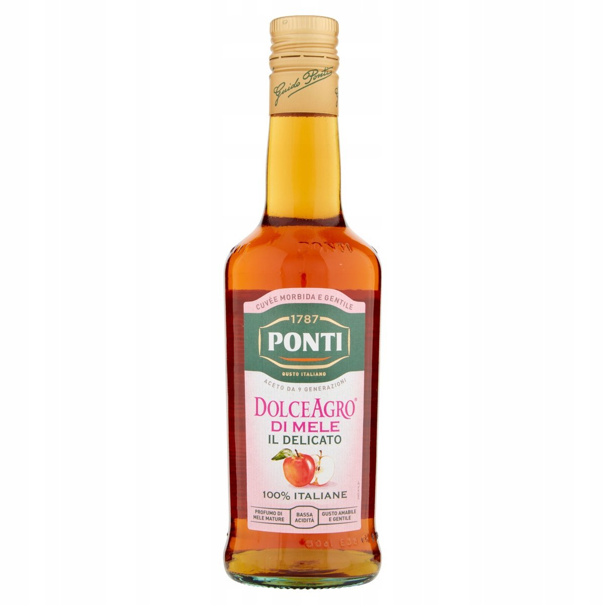 Ponti Aceto di Mele Delicato 500ml włoski ocet jabłkowy delikatny łagodny
