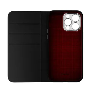 Moshi Overture MagSafe - Skórzane etui 3w1 z klapką iPhone 14 Pro Max (Black) - Etui i futerały do telefonów - miniaturka - grafika 8