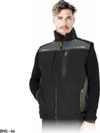 Kamizelki męskie - LH-VESTFOLD BS - Bezrękawnik ochronny męski stójka softshell oddychający 4 kieszenie dół regulacja troczki odblaski REGULAR splot twill 100% poliester membrana TPU polar 100% 305 g/m2 2XL - miniaturka - grafika 1