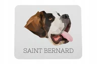 Podkładki pod mysz - Bernardyn geometryczny Podkładka pod mysz myszkę - miniaturka - grafika 1