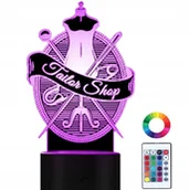 Lampy stojące - Lampka Nocna 3D Led Projektant Mody Krawiec Grawer - miniaturka - grafika 1