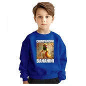 Bluzy dla dziewczynek - BLUZA DZIECIĘCA CHIMPANZINI BANANINI 134-140 DLA CHŁOPCA DZIEWCZYNKI - miniaturka - grafika 1