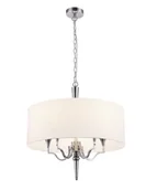 Lampy sufitowe - EVO LAMPA wisząca EVO P05922WH abażurowa OPRAWA okrągła zwis biały EVO P05922WH - miniaturka - grafika 1