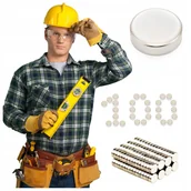 Magnesy - Walcowe neodymowe magnesy zestaw 100 sztuk 5x2 mm - miniaturka - grafika 1