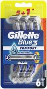 Maszynki do golenia i wkłady - Gillette -  Maszynki do golenia Blue3 Comfort  5+1szt - miniaturka - grafika 1
