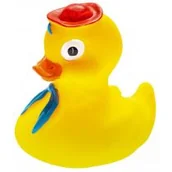 Zabawki do kąpieli - Hencz Toys Kaczka do kąpieli z chustką - miniaturka - grafika 1