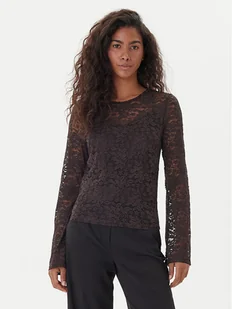 Vero Moda Bluzka Kanya 10336176 Brązowy Regular Fit - Bluzki damskie - miniaturka - grafika 1