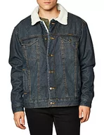 Kurtki męskie - Wrangler Męska kurtka dżinsowa 74256rt Cowboy Cut Western z podszewką (1 opakowanie), Sherpa/Denim, L - miniaturka - grafika 1