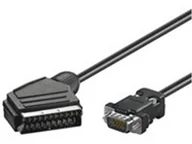 Kable - MicroConnect Kabel SCART D-Sub VGA 2 Czarny AVPP2HD15 - miniaturka - grafika 1