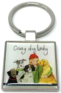 Brelok do kluczy K29 Crazy Dog Lady Psiara - Alex Clark - Breloczki dla dzieci - miniaturka - grafika 1