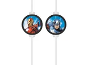 Słomki do napojów - Słomki urodzinowe Avengers - 4 szt. - miniaturka - grafika 1