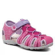 Sandały damskie - Geox Sandały J S.Roxanne B J92D9B 0CE15 C8257 D Fuchsia/Lilac - miniaturka - grafika 1
