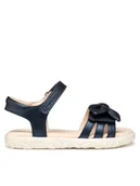 Buty dla dziewczynek - Geox Sandały J Haiti J558ZA 000NF C4021 D Granatowy - miniaturka - grafika 1