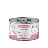Mokra karma dla kotów - GRAU Adult bez zbóż, 12 x 200 g - Kurczak i cielęcina - miniaturka - grafika 1