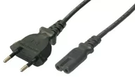 Kable komputerowe i do monitorów - Logilink Kabel zasilający Power Cord, Euro - Euro8, black, 1,80m - CP09 (CP092) - miniaturka - grafika 1