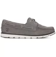 Półbuty damskie - Camden Falls Boat Shoes [gunmetal suede] - rozmiar 41 - miniaturka - grafika 1