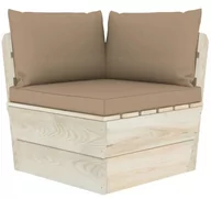 Poduszki ogrodowe - vidaXL Poduszki na sofę z palet 3 szt. kolor taupe tkanina 315072 - miniaturka - grafika 1