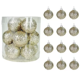 BOMBKI CHOINKOWE PLASTIKOWE SZAMPAŃSKIE BROKATOWE 40 MM ZESTAW 12 SZT BOMBKI I OZDOBY CHOINKOWE - Bombki BOMBKI CHOINKOWE PLASTIKOWE SZAMPAŃSKIE BROKATOWE 40 MM ZESTAW 12 SZT BOMBKI I OZDOBY CHOINKOWE - Bombki - miniaturka - grafika 1