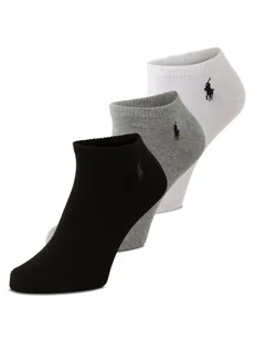 Polo Ralph Lauren Skarpety w 3-paku Mężczyźni szary|czarny|biały jednolity, ONE SIZE - Skarpetki męskie - miniaturka - grafika 1