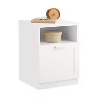 Szafki nocne - SoBuy Szafka Nocna Salon Sofa Stolik Szafka Regał Pomocniczy 1 szuflada FBT112-W - miniaturka - grafika 1
