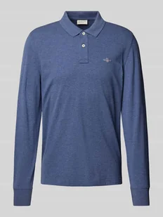 Koszulka polo o kroju regular fit z wyhaftowanym logo model ‘SHIELD’ - Koszulki męskie - miniaturka - grafika 1